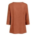 thumbnail image 5 of Godom Womens Tops Casual 3/4 Sleeve Crew Neck Shirts Loose Fit Tunic Blouses, 5 of 7
