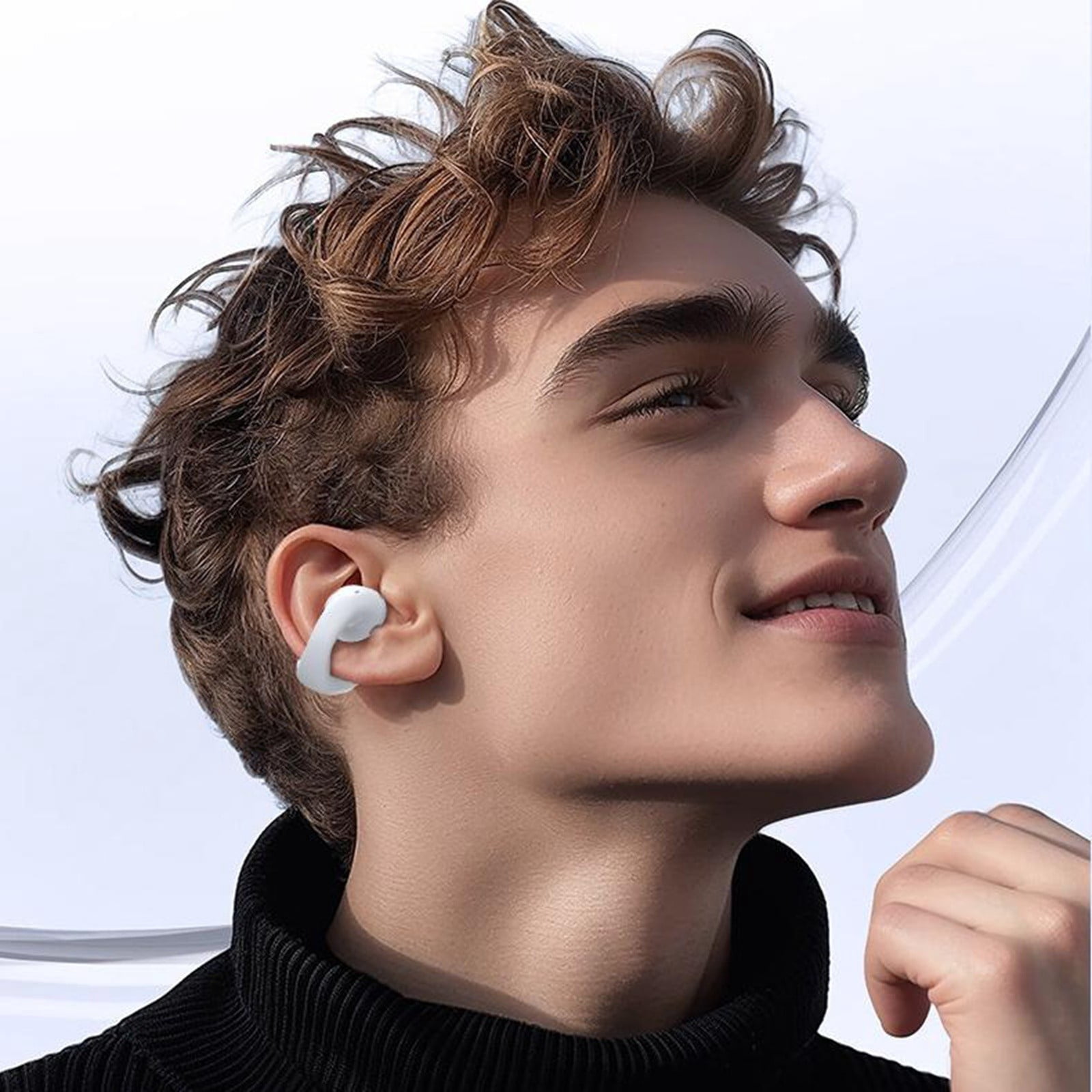 FEISHENTT Ai Translation Earbuds Real Time, Translator Earbuds 144 Languages & Accents, 3-in-1 Translating Earbud Open Ear Clip-On Design, Audífonos Traductores for Travel Learning Business fit