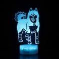 thumbnail image 1 of Luz nocturna LED 3D que cambia de color para niños lobos, 1 of 1