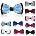 thumbnail image 4 of New Boutique Wedding Married Groom Men Neck Wear Butterfly Knot Bow Tie Male Formal Party Black White Blue Red|Men's Ties, 4 of 5