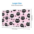 thumbnail image 4 of DouZhe Large Mouse Pad, Pet Cat Paw Fishbone Pink Non-Slip Waterproof Rubber Keyboard Office Desk Pads Mousepad, 29.5 x 15.8 inches 3mm Thick, 4 of 7