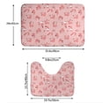 thumbnail image 3 of Honeii Fox Pattern Bathroom Anti-Skid Pad Bathroom Mat Vintage Seamless Pattern Not-Slip Toilet Rug Set, 3 of 6