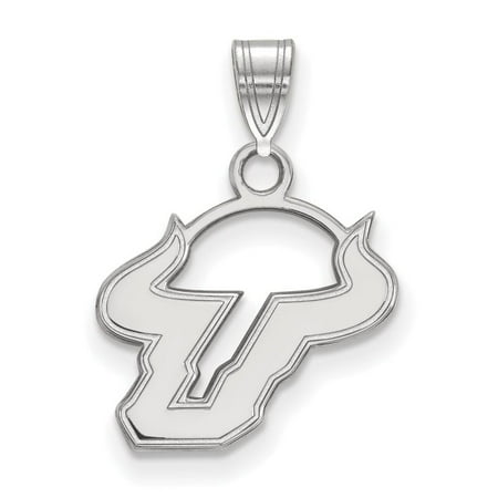 South Florida Small (1/2 Inch) Pendant (10k White Gold)
