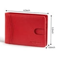 thumbnail image 3 of Cartera RUNBOX RFID de piel para hombre y mujer con 2 ventanas de identificación, 3 of 5