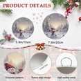 thumbnail image 6 of Welcome Sign Front Door Decorations, Christmas Snowman Round Wall Art Outdoor Metal Wreaths, Winter Farmhouse Xmas Tree Snowy Landscape Seasonal Hanging Sign for Home Porch Decor Warming Gift 8 In, 6 of 8