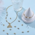 thumbnail image 4 of 1 Box 20Pcs Rhinestone Connectors Charms 304 Stainless Steel Flat Round Link Charms for Jewelry Making, 4 of 7
