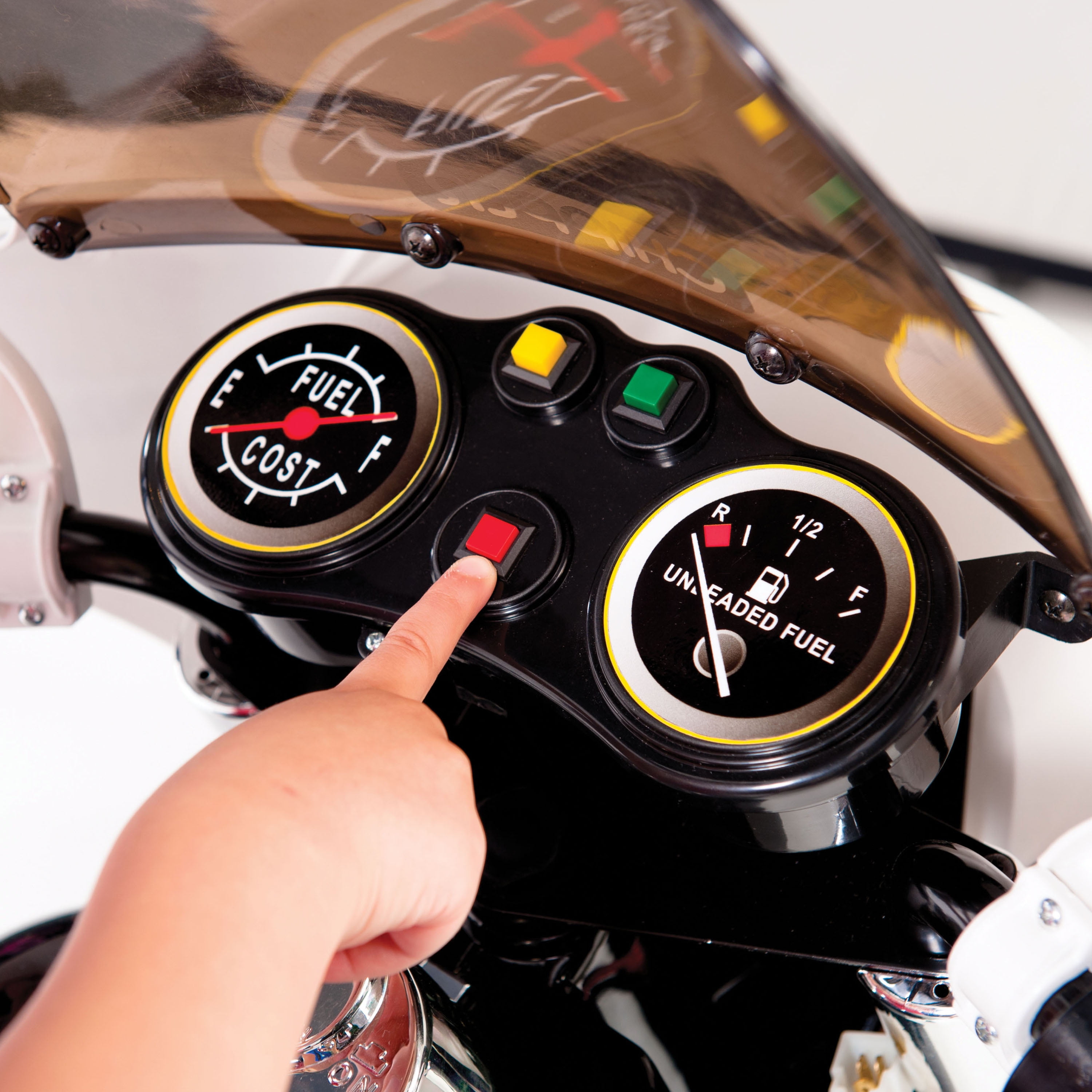 kid motorz police motorcycle 12 volt battery