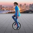 thumbnail image 3 of 20Inch Outdoor Wheel Unicycle, One Wheel Bike Adjustable Seat Exercise Bicycle with Anti-Skid Alloy Rim and Pedal for 5-60 Years Old, Outdoor Sports Fitness Exercise Unicycle, 3 of 14