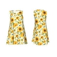 thumbnail image 7 of Pofeuu Beautiful Countryside Sunflower Print Women's Sleeveless Dress, Loose Fit Summer Dress, Casual Tank Dress for Women, 7 of 7