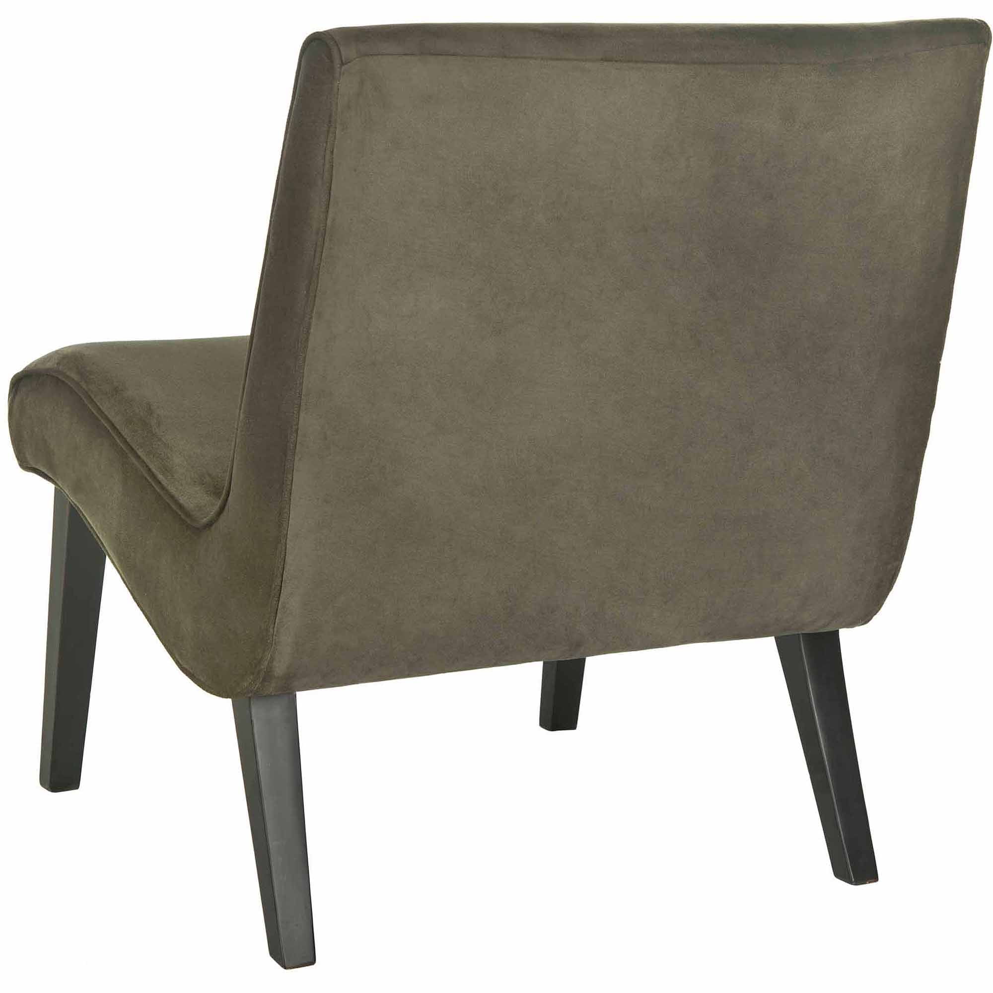 SAFAVIEH Mandell Transitional Glam Tufted Chair W/ Buttons, Forest Green