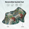 thumbnail image 2 of Zufioo Vintage Print Island Skull Waterproof Reflective Holographic Bucket Hat,Men and Women Night Reflective Hat,Rave Festival Boonie Cap, 2 of 6
