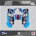 thumbnail image 4 of Kalair GFX Graphics Kit for Polaris ATV PREDATOR 500 (2002-2011) Shred Series, 4 of 5