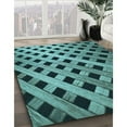 thumbnail image 2 of Ahgly Company Indoor Square Patterned MediumTurquoise Green Area Rugs, 7' Square, 2 of 6