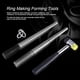 thumbnail image 5 of Ring Sizer Mandrel, Ring Sizer Mandrel Measuring Tool Steel Ring Sizing Gauge Sizers Set Rubber Jeweler'S Mallet Hammer Metal Finger Size Stick Wire Wrap Rings Tools(Rubber hammer), 5 of 5