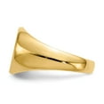 thumbnail image 3 of 14K Yellow Gold Ring Band Signet 12.5x13.0mm Closed Back Men's, Size 7, 3 of 5