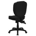 thumbnail image 4 of Emma + Oliver Mid-Back Black Fabric Pillow Top Ergonomic Task Office Chair, 4 of 5