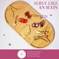 thumbnail image 4 of Tabla de charcutería y juego para servir Paris Hilton de 7 piezas, color rosa, 4 of 7