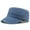 Blue, variant on Men Solid Cotton Army Hat Cadet Combat Military Duckbill Flat Sun Baseball Cap