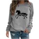 thumbnail image 2 of ICHUANYI Liquidación Moda Mujer Impreso Camiseta Suelta Manga Larga Blusa Cuello Redondo Casual Tops ICHUANYI WER2023082202998, 2 of 4