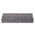 thumbnail image 5 of ACME Cadenza Corduroy Fabric Upholstered Rolled Armrests Loveseat in Gray, 5 of 14