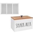 thumbnail image 3 of 2PCS Tampon Holder for Bathroom Wood Bathroom Storage Bin with Lid Wood Movable Partition Organizer Feminine Organizer, 3 of 5
