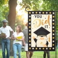 thumbnail image 7 of Fumwase Graduation Gnome Garden Flag for Outside Class of 2024 Graduation Garden Flag Graduation Cap and Diploma Gnomes 12 X 18 Double Sided You Did It Vertical Yard Flag for Patio Outdoor Decoration, 7 of 7