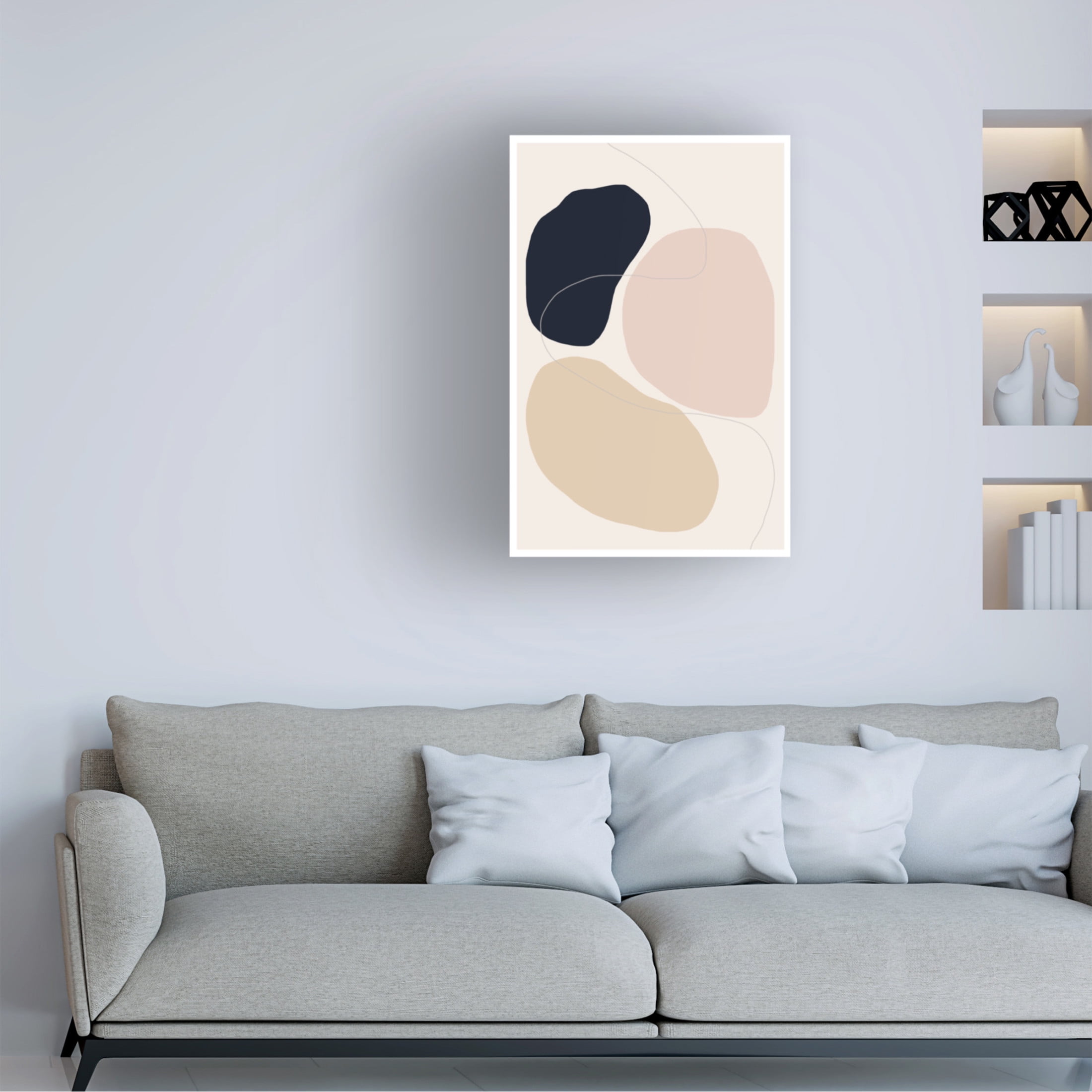 Trademark Fine Art THE MIUUS STUDIO Abstract Composition Canvas Wall Art