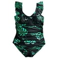 thumbnail image 5 of Leey-World Tummy Control Swimsuits for Women Slimming One Piece Bathing Suit Ruched Push up Padded Swimwear AG,XL, 5 of 5