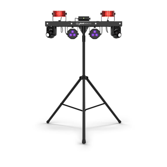 CHAUVET DJ GigBAR Move with ILS – 5-in-1 system with moving heads UV Laser Strobe Derbies and Wireless Control (Black)