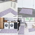 thumbnail image 5 of Purple Cartoon Unicorn Rainbow Cloud Moon Lollipop Kitchen Rugs Sets Of 2,Anti Fatigue Kitchen Mat Rugs Non Slip Washable,Decorative Kitchen Floor Mats for Kitchen,Sink,Laundry,17"x30"+17"x47", 5 of 7