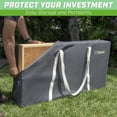 thumbnail image 5 of GoSports PRO Grade Canvas Cornhole Case | 4' x 2' Regulation Size | Gray Color, 5 of 5