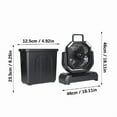thumbnail image 4 of Portable Rechargeable Outdoor Misting Fan 6L Water Tank Remote for Camping, 4 of 10