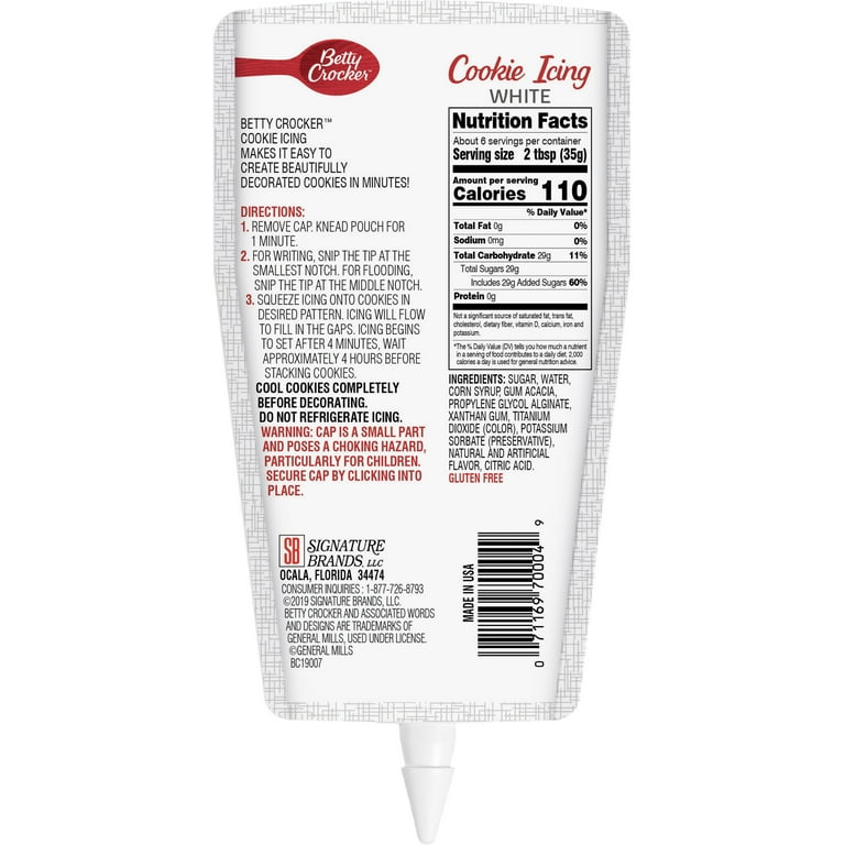 Betty Crocker Icing Nutrition Facts