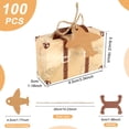 thumbnail image 5 of Pluokvzr 100 pcs Vintage Party Favor Candy Box Mini Suitcase Favor Box with Aircraft Tags Reusable Party Favor Candy Box Easy Assemble Mini Suitcase Favor Box for Travel Themed Party Bridal Shower, 5 of 12