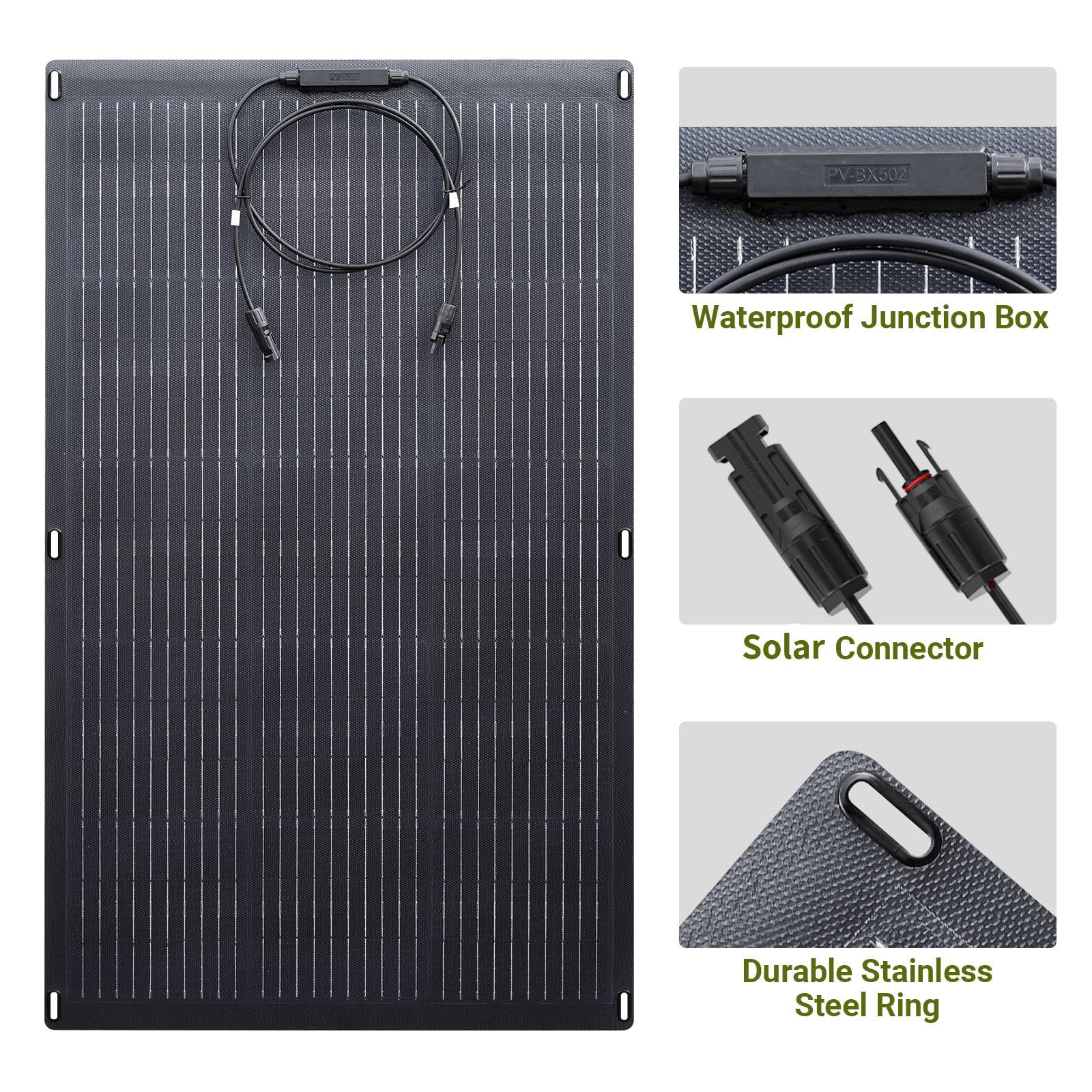 ALLPOWERS S300 Plus Portable Solar Generator Kit, 300W 288Wh Power Station with 100W Monocrystalline Flexible Solar Panel, Solar Charger Backup Battery for Camping, Power Outage [Shipping Separately]