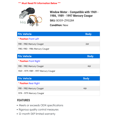 thumbnail image 2 of Window Motor - Compatible with 1969 - 1986, 1989 - 1997 Mercury Cougar 1970 1971 1972 1973 1974 1975 1976 1977 1978 1979 1980 1981 1982 1983 1984 1985 1990 1991 1992 1993 1994 1995 1996, 2 of 2