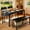 Black-2, variant on Dining Table Set for 4 , Lofka 45.5" Kitchen Table and Benches Set for Space Saving Apartment, Black