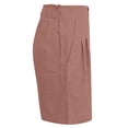 thumbnail image 7 of DHFJKG Womens Summer Straight Leg Shorts Casual Elastic Waist Solid Color Loose Fit Comfortable Daily Wear Shorts With Pockets Versatile Bottoms, 7 of 7