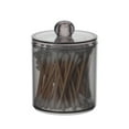 thumbnail image 3 of Ikohbadg Cotton Ball Dispenser Jar, 10oz Clear Plastic Canister for Bathroom Storage, Organizer for Cotton Swabs, Q-tips, Floss, Makeup Accessories, Portable Small Jar for Travel, 3 of 6