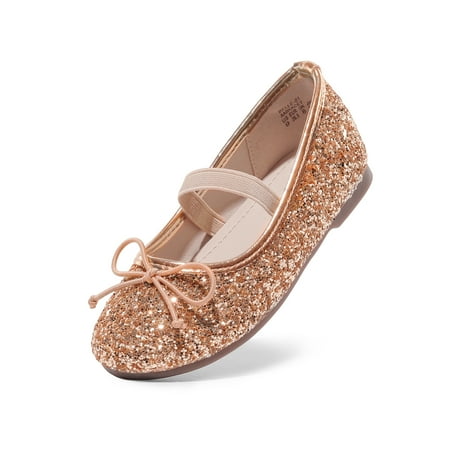 

Dream Pairs Girls Kids Mary Jane Shoes Ballerina Flat Shoes Party Wedding Dress Shoes BELLE_01 CHAMPAGNE Size 4T