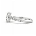 thumbnail image 2 of Eterna Jewel Radiant Cut 1.9 Ct Lab-Created Diamond Solitaire Ring - 14K White Gold Plated Hidden Halo Accent Design for Women - Stunning Engagement or Wedding Ring - Perfect Birthday Gift for Her, 2 of 3