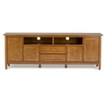 thumbnail image 6 of Warm Shaker 72 inch Wide Solid Wood TV Stand in Light Golden Brown For TVs up to 80 inches, 6 of 14