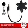 thumbnail image 5 of Divisor de audio JWCE 3 adaptador 5 vias jack 3.5 mm compatible con Samsung Huawei, 5 of 5