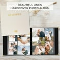 thumbnail image 2 of Beautiful Linen Photo Album For 4x6 Photos - Safely Holds Up To 500 Pictures of Unique Memories - The Perfect Large Photo Book To Store All Pictures of Treasured Family, Baby or Wedding Moments, 2 of 9