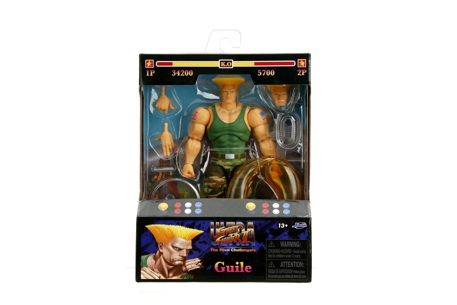Jada Toys STREET FIGHTER II Figurine D'Action - Guile