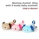 thumbnail image 4 of Animal de peluche Onsoyours Axolotl Mommy con 3 bebés de 20 cm, 4 of 7