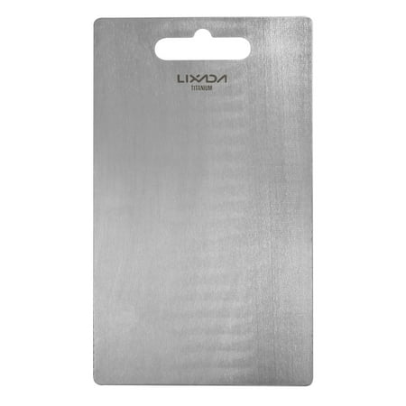 

Lixada 1.8MM Thick Titanium Cutting Board for Home Kitchen Cooking Outdoor Camping Hiking Backpacking