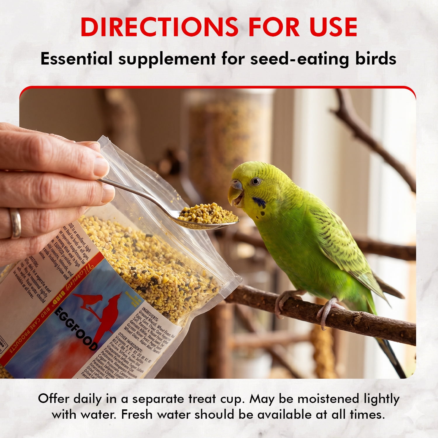 Morning Bird Miracle Meal Bird Food, Soft Food with Vitamins and Minerals, 1.5 lb