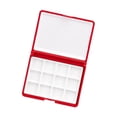thumbnail image 4 of Caja de paleta para acuarela, bandeja para mezclar gouache, fácil de limpiar, a prueba de fugas, vacía. Rojo, 4 of 9