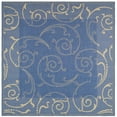 thumbnail image 2 of Safavieh Courtyard Daniel Oriental Indoor/Outdoor Area Rug, Blue/Natural, 6'7" x 6'7" Square, 2 of 11